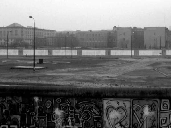 Le Mur du côté de Berlin-Ouest en Allemagne