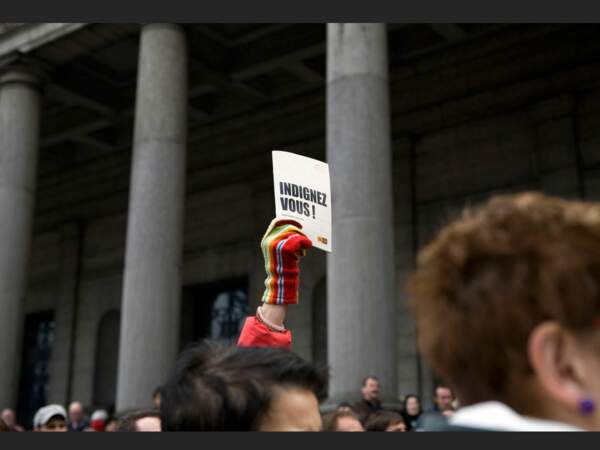 Le manifestation du 23 janvier 2011 à Bruxelles, en Belgique, a été baptisée « shame » (honte). 