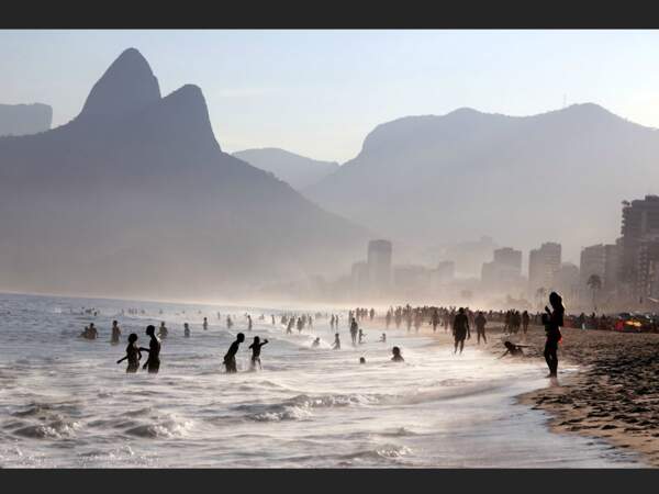 La plage d'Ipanema, à Rio de Janeiro, au Brésil. 