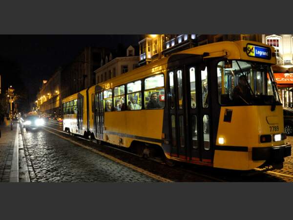 Un tramway de Bruxelles, en Belgique.