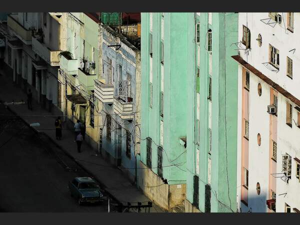 Rue de la vieille ville, à La Havane, à Cuba.