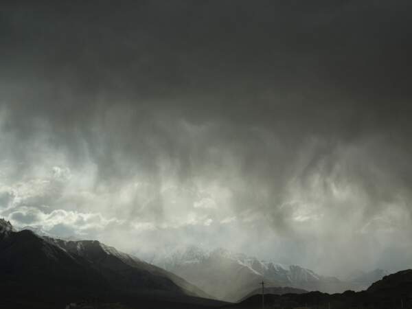 Tempête au Ladakh en Inde du Nord
