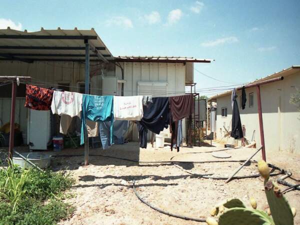 Habitat précaire dans le moshav Ein Yahav, en Israël