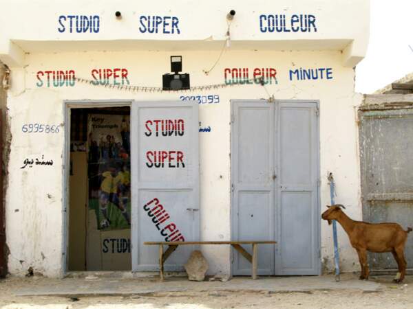 Le studio d’un photographe de Nouakchott, en Mauritanie.