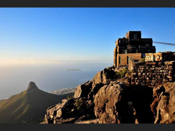 Vue sur Robben Island, Cap, Afrique du Sud
