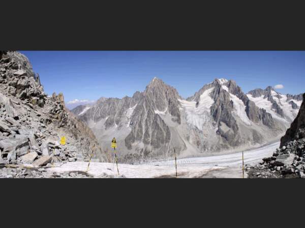Le Col des Grands Montets à 3 300 mètres d’altitude, dans les Alpes