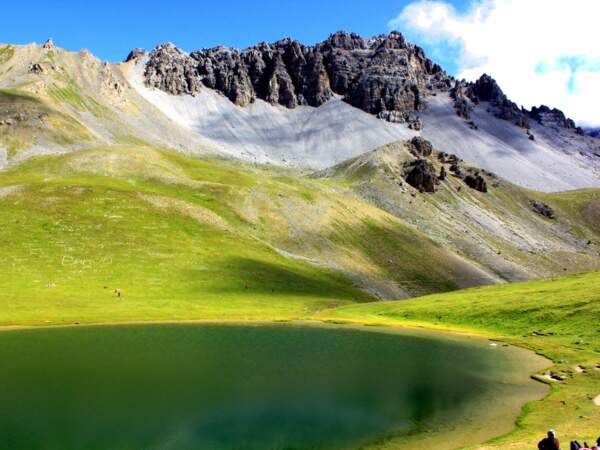 Lac de Souliers près du Pic Ouest, dans le Queyras, Hautes-Alpes