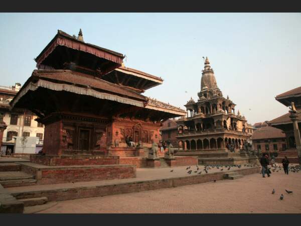 L'un des temples du Durbar Square de Patan, au Népal.