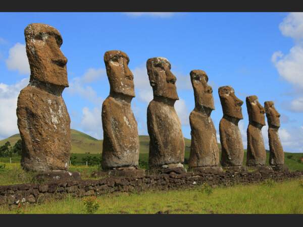 Les sept Moai d’Ahu Akivi