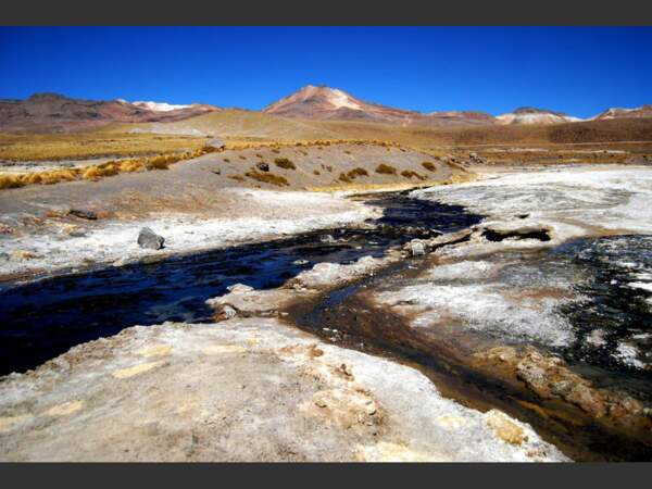 Aux alentours d'El Tatio, au nord du Chili, l'eau bout en altitude à 85°C.