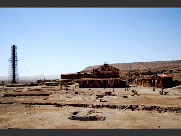 La ville fantôme de Humberstone, dans le désert d'Atacama au Chili.