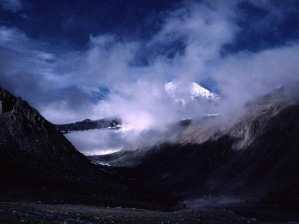 Le côté est du Kailash, au Tibet, en Chine