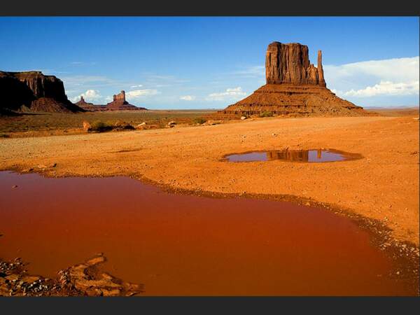 Monument Valley, un site géré par les Indiens Navajos, dans le sud de l’Utah et le nord de l’Arizona (Etats-Unis).