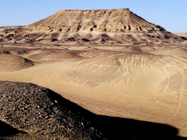 Al-Bahariya dans le désert, au sud ouest du Caire, en Egypte