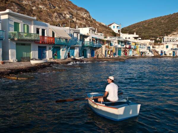Le village de Klima sur l’île de Milos, dans l’archipel des Cyclades, en Grèce