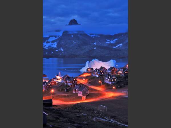 Nuit bleue au Groenland