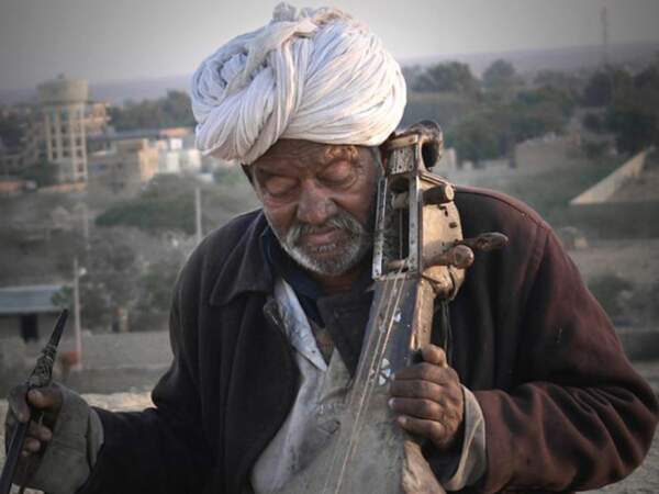 Musicien à Jaisalmer, Rajasthan, Inde