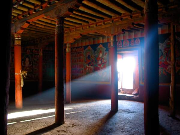 Monastère aux environs de Leh dans le nord de l’Inde