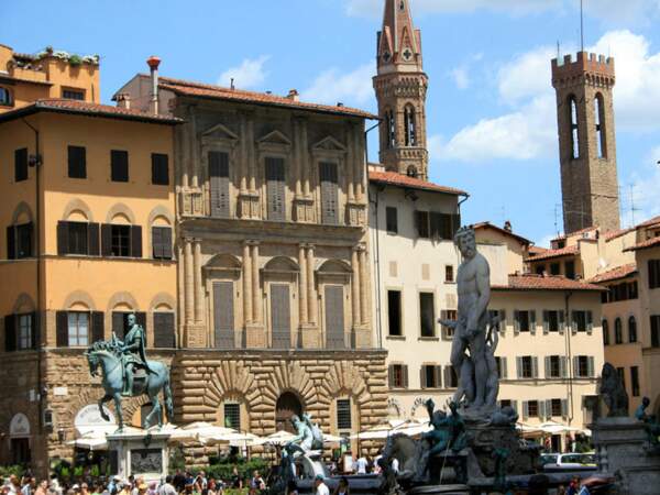La Piazza della Signoria, à Florence, en Italie
