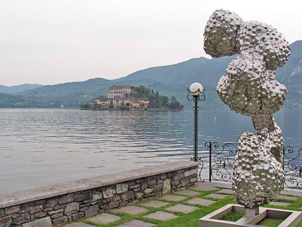 San Giulio, sur le lac d'Orta, en Italie