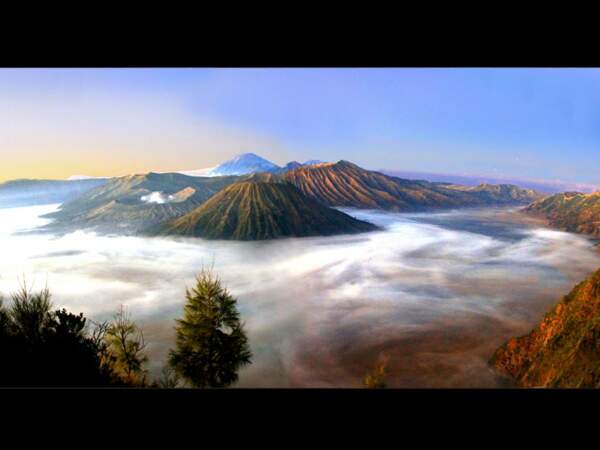 Mont Bromo au lever du jour, en Indonésie
