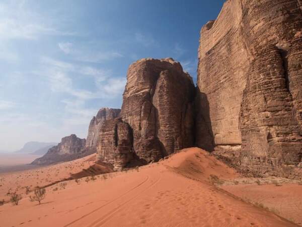 Le désert du Wadi Rum, au sud de la Jordanie, est classé au patrimoine mondial de l'Unesco. 