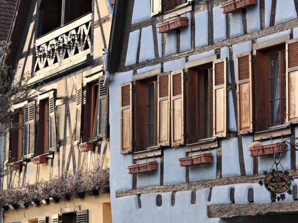 Maisons à colombages, Bergheim, Haut-Rhin, Alsace, France