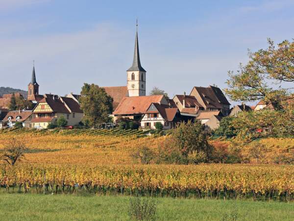 Village de Mittelbergheim, Bas-Rhin, Alsace, France