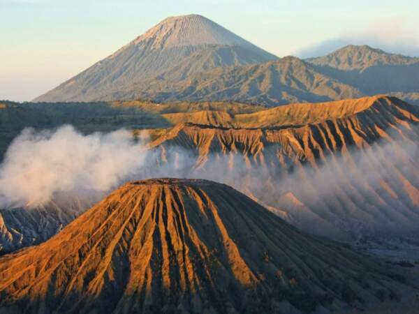 Massif volcanique de Tengger, où se trouve le volcan Bromo, sur l'île de Java, en Indonésie