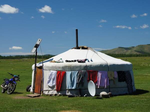 Yourte traditionnelle en Mongolie