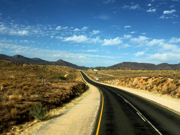 Sur la route vers Windhoek, Khomas, Namibie.