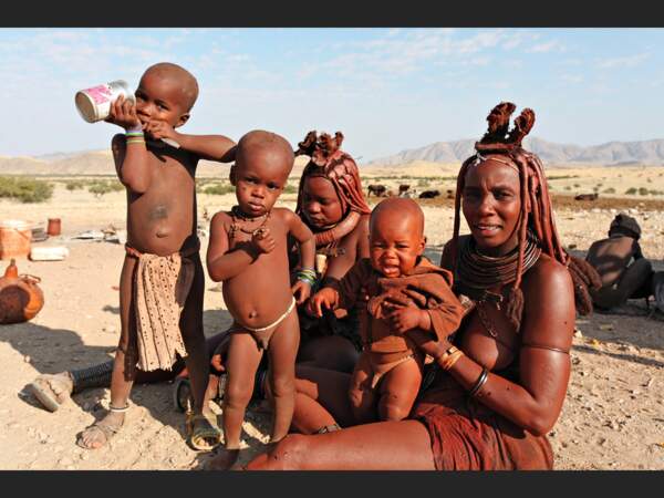 Chez les Himba, dans le Kaokoland, en Namibie.