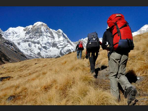 L’ultime étape avant d'atteindre l’Annapurna Base Camp (Himalaya, Népal). 