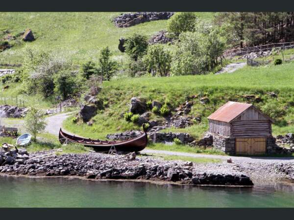Au bord du Sognefjord, en Norvège.