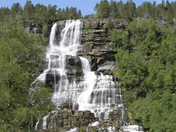 Une cascade, en Norvège.