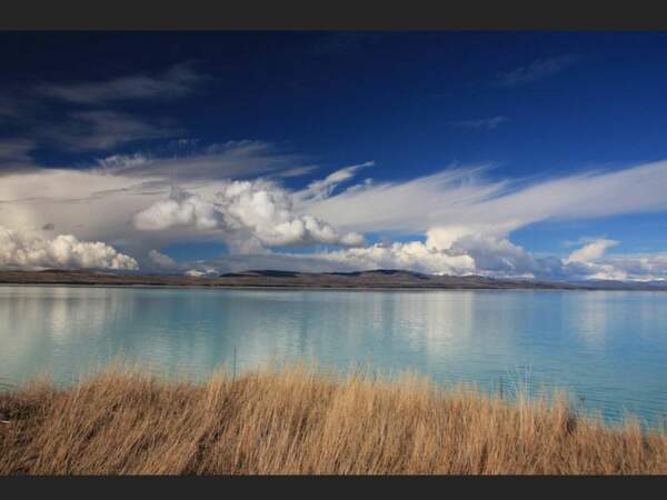 Le lac Pukaki, sur l'île du Sud, en Nouvelle-Zélande.