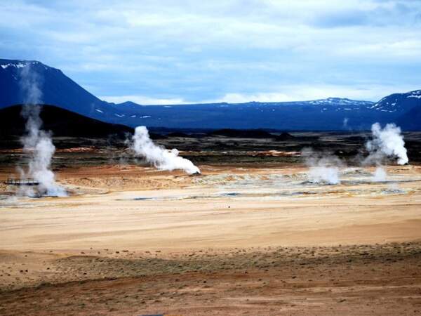Concentration de geysers en Islande