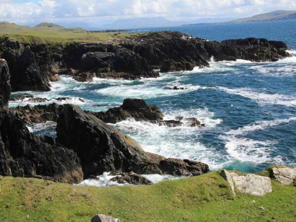 Le littoral de l'île d'Achill, dans le comté de Mayo, en Irlande. 