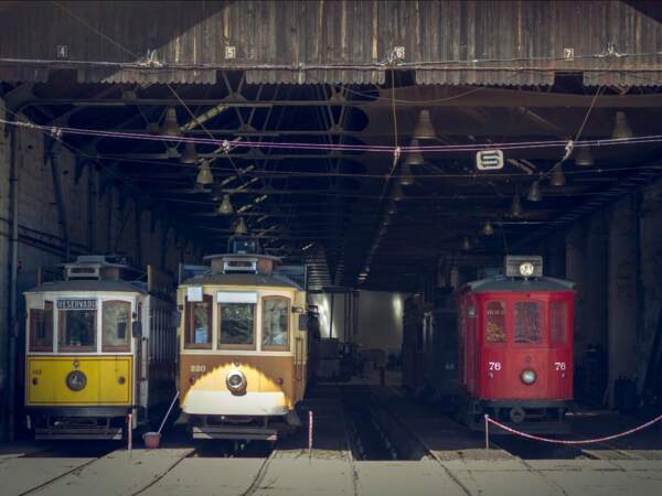Le musée du tramway, à Porto, au Portugal. 