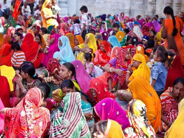 Cérémonie religieuse à Udaipur, dans le Rajasthan, en Inde