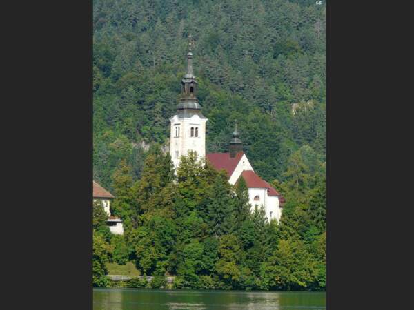 Eglise sur l’île du lac de Bled, en Slovénie