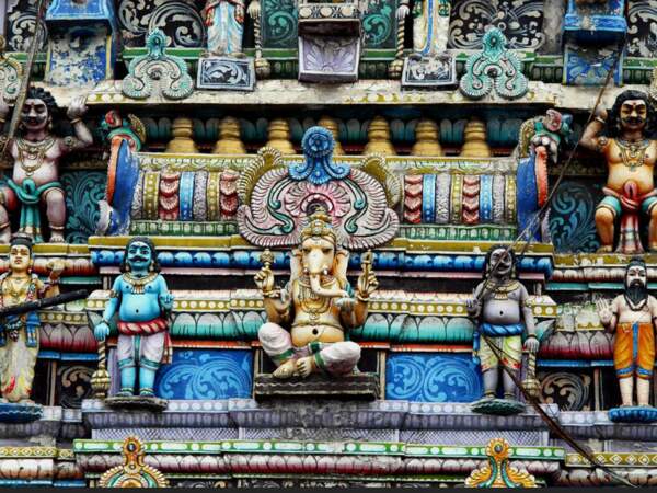Un temple en l'honneur de Ganesh, au Sri Lanka.