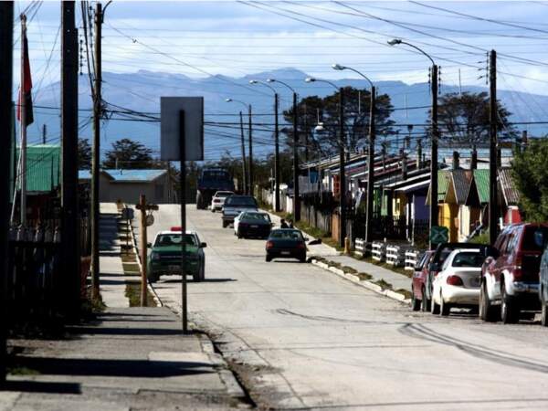 La petite ville de Puerto Williams, non loin d’Ushuaia, au Chili. 