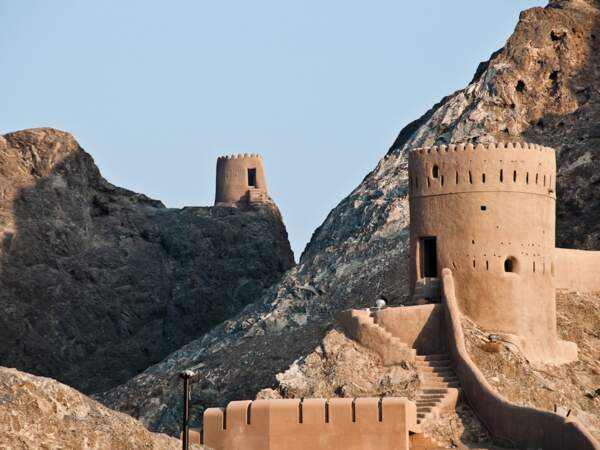 Fort portugais dans le quartier de Mutrah, à Mascate, à Oman