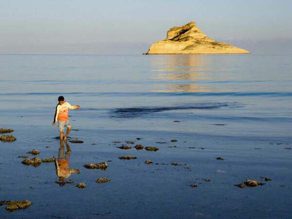 L'île Pilau, au large de Raf Raf, gouvernorat de Bizerte, en Tunisie