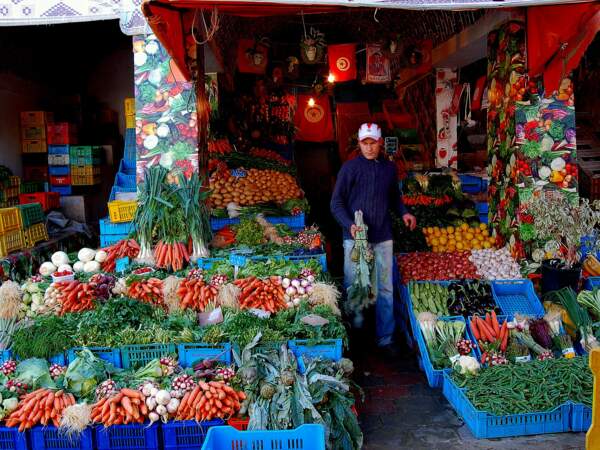Marchand de légumes à Hammamet