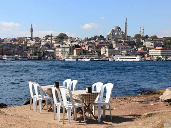 Rives du Bosphore à Istanbul, en Turquie