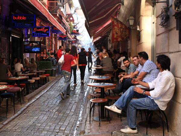 L’avenue Istiklal Caddesi dans le quartier de Beyoglu à Istanbul, en Turquie