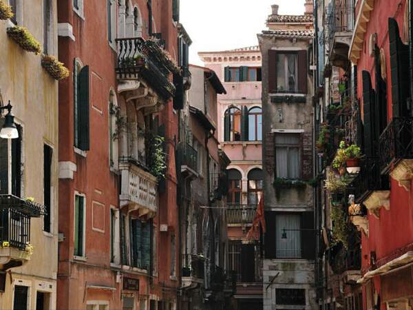 Les façades colorées de Venise, en Italie