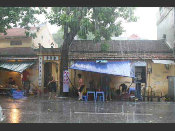 En août, règne la mousson, au Vietnam.